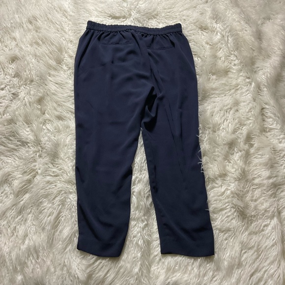 J. Crew Blue Jamie Pull On Pant with Elastic Waist Ankle Cropped - Picture 5 of 6